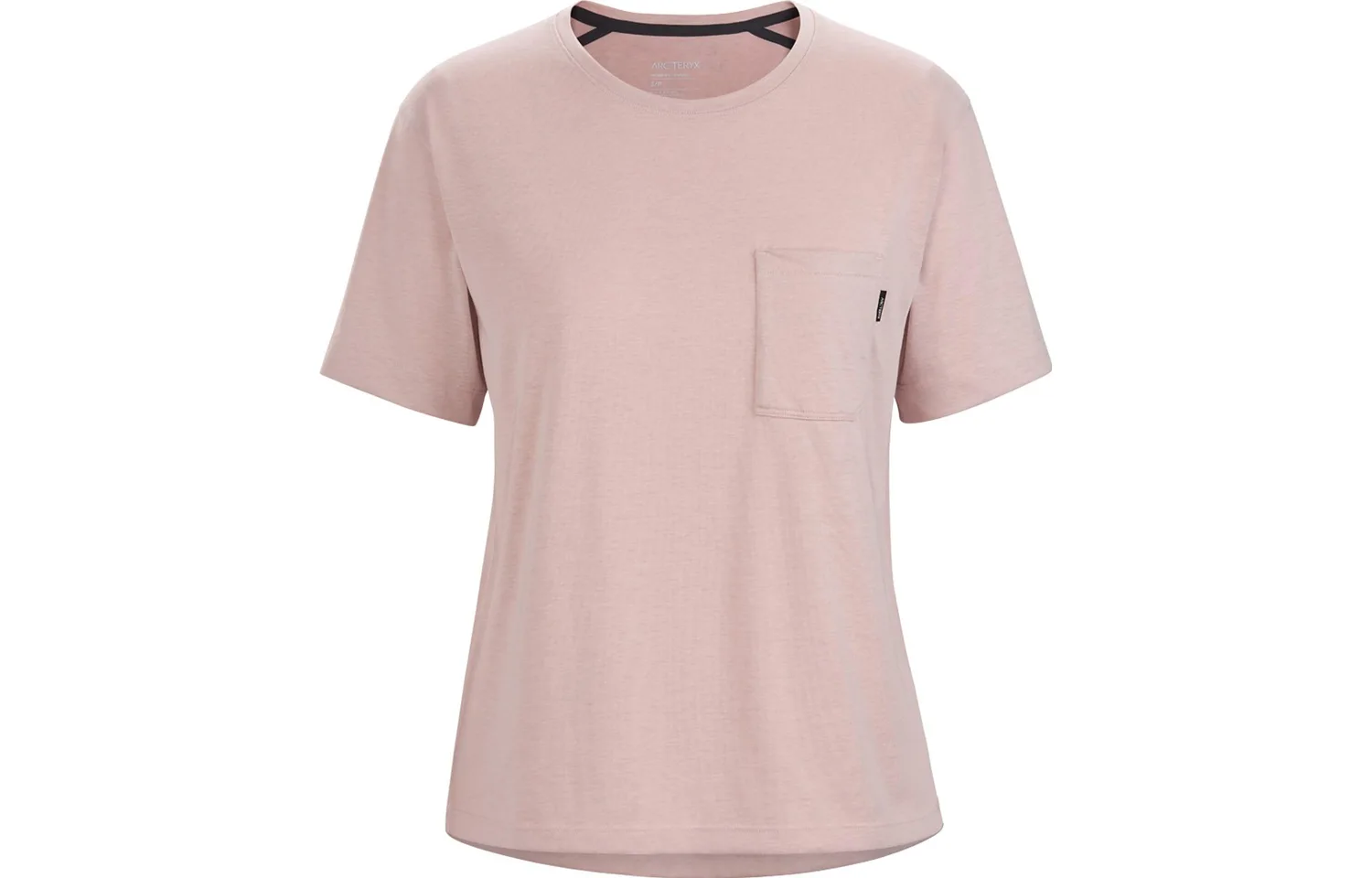 Футболка для бега женская Arcteryx, Cherry Blossom Pink/Desert Salt