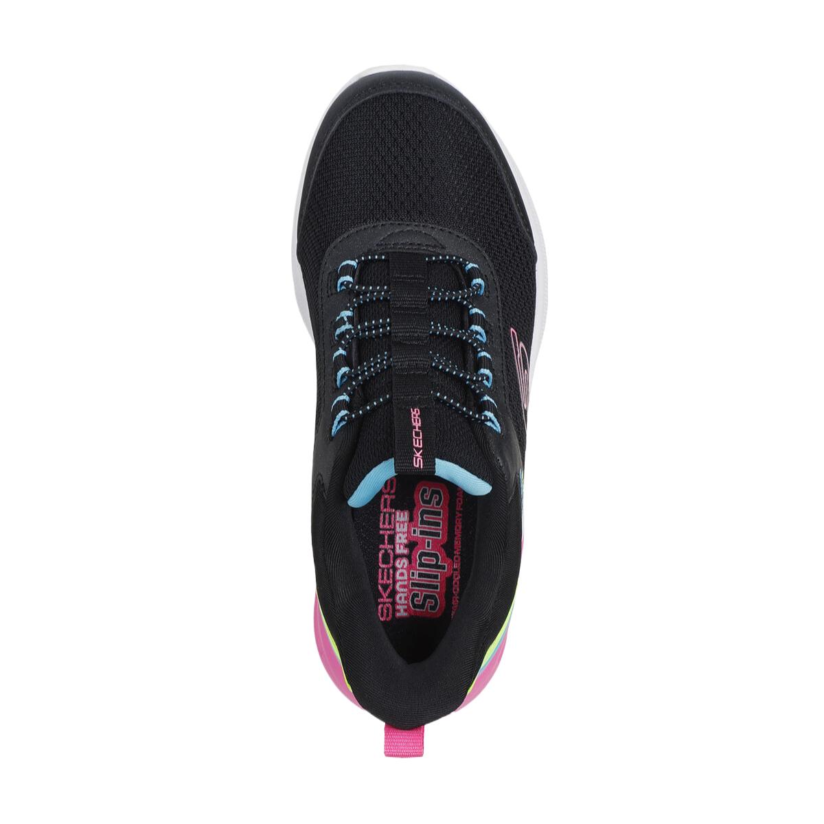 Skechers Kids Нескользящие износостойкие низкие детские кроссовки черного цвета для детей от 3 до 7 лет — фото 4