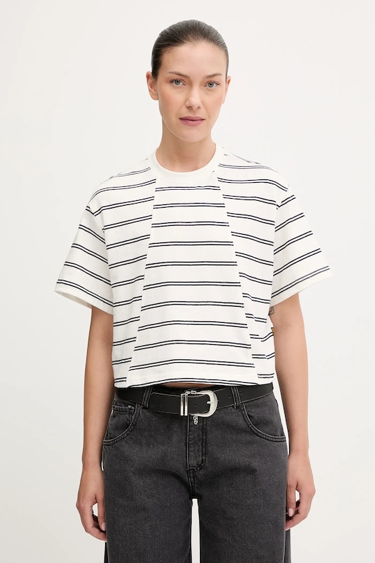 

Хлопковая футболка G-Star, бежевый