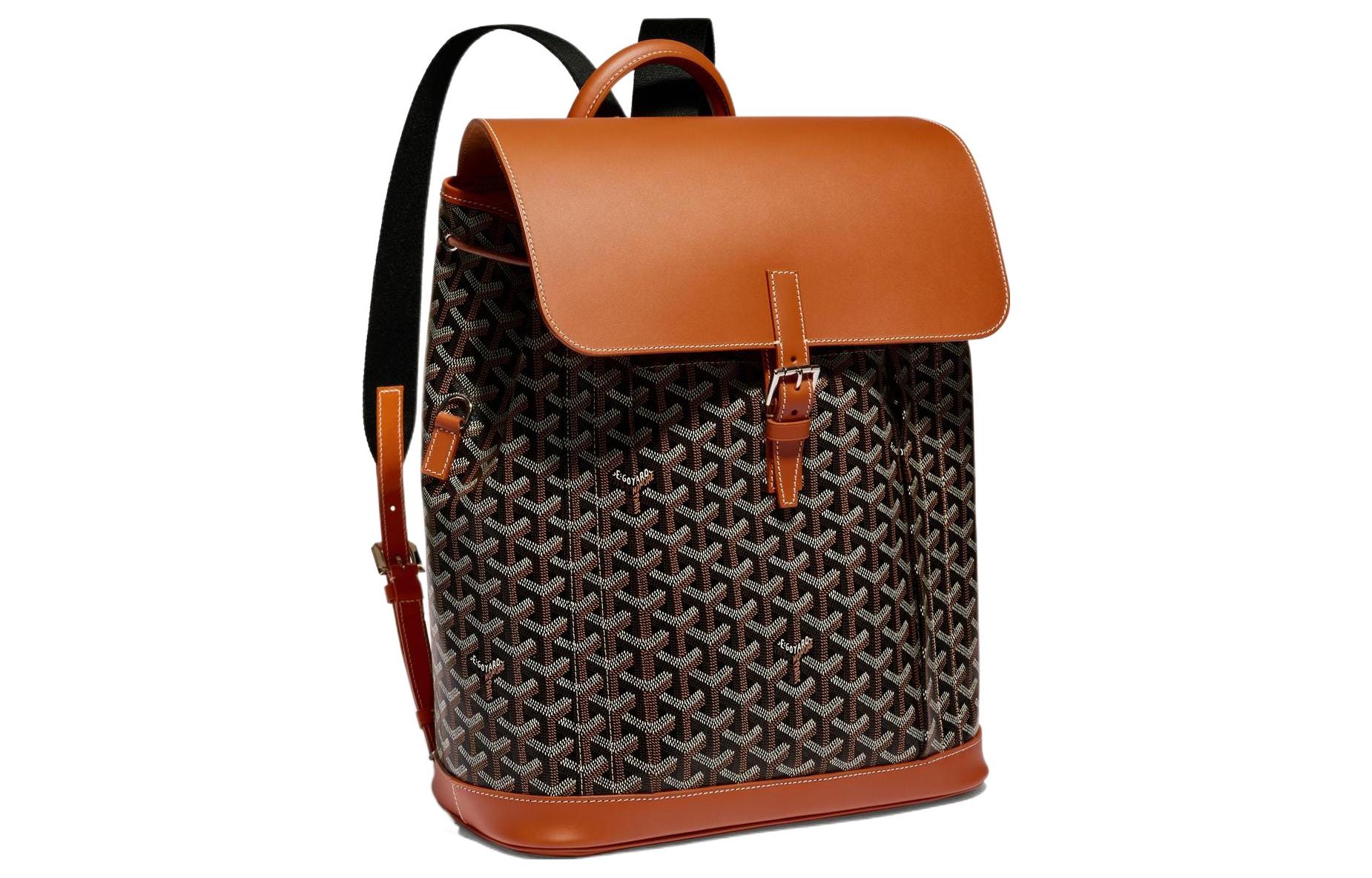 

GOYARD Рюкзак Alpin Canvas Medium Unisex коричневый с кожаной спинкой