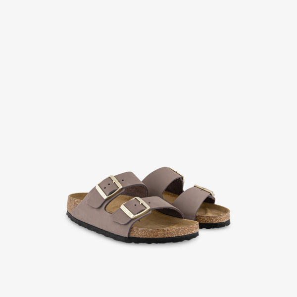 Сандалии Birkenstock Arizona из замши с двойными ремешками, фиолетовый — фото 3