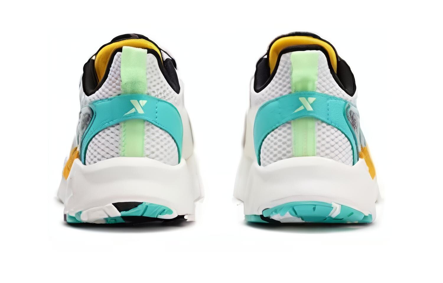 Детские кроссовки GS Low-top Белые/Зеленые/Черные Xtep, белый/зеленый/черный — фото 4