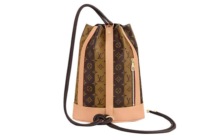 

LOUIS VUITTON Рюкзак X Nigo Randonée Messenger Monogram Stripes Brown