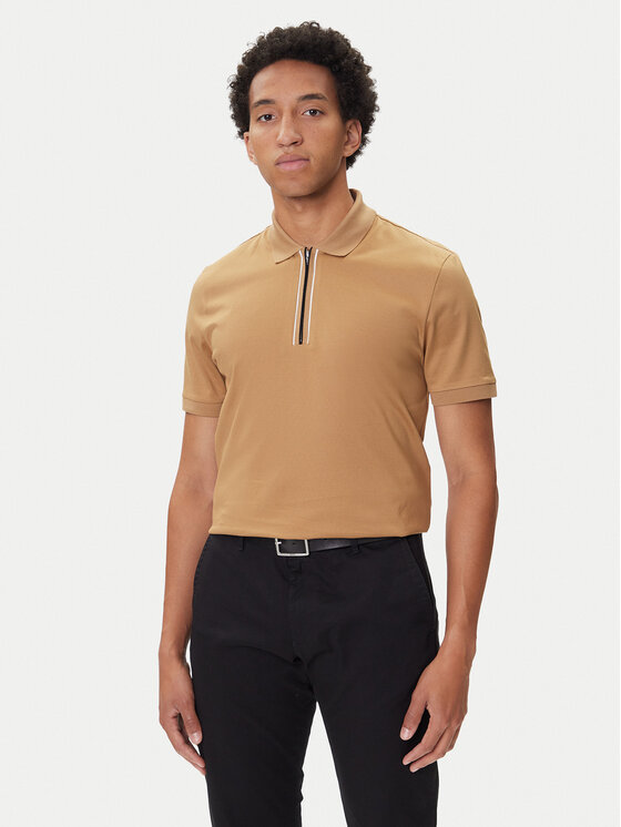 

Поло regular fit H-Paras 65 50543880 Boss, бежевый