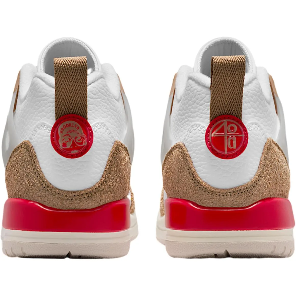 Jordan Spizike Support Low top детские баскетбольные кроссовки White Umber Unisex — фото 4