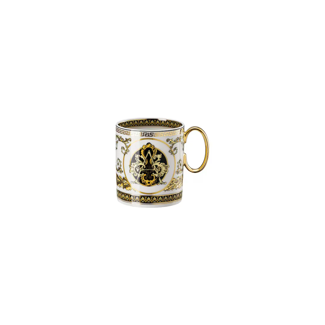 

Кружка Virtus Alphabet A Versace, белый/черный