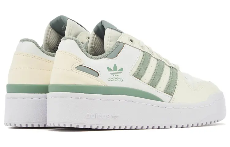Женская обувь для скейтбординга adidas originals FORUM, Белый/Зеленый — фото 4