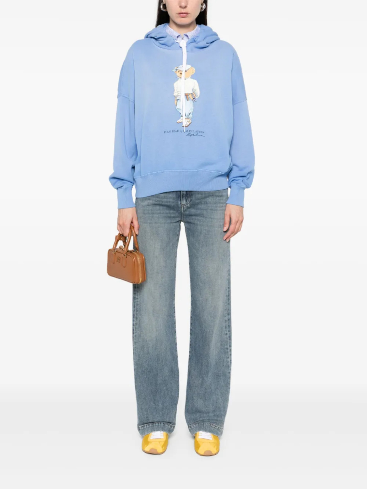 Толстовка с капюшоном Polo Bear из флиса Polo Ralph Lauren, синий — фото 2