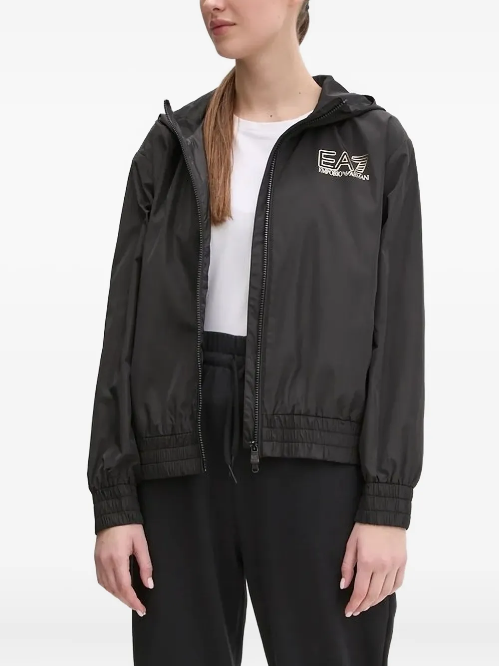 

Куртка-бомбер с логотипом Ea7 Emporio Armani, черный