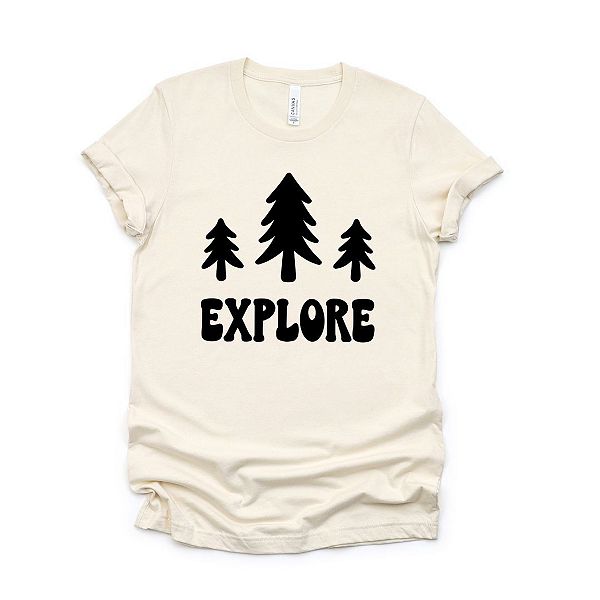 

Футболка с принтом Explore trees Simply Sage Market, Cream