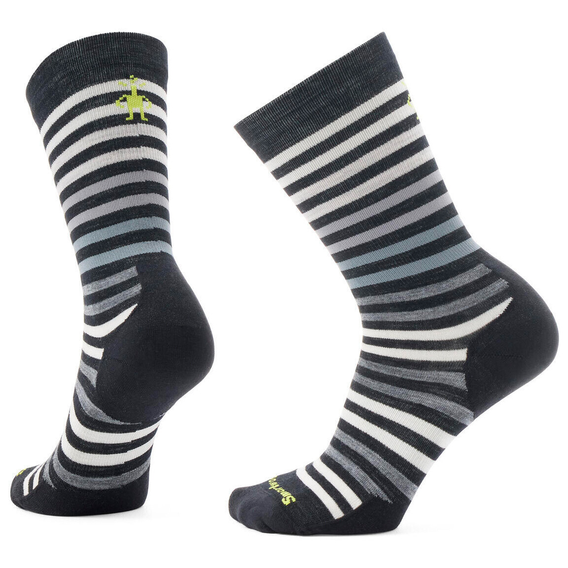 

Многофункциональные носки Smartwool Everyday Spruce Street Crew, цвет Black/White