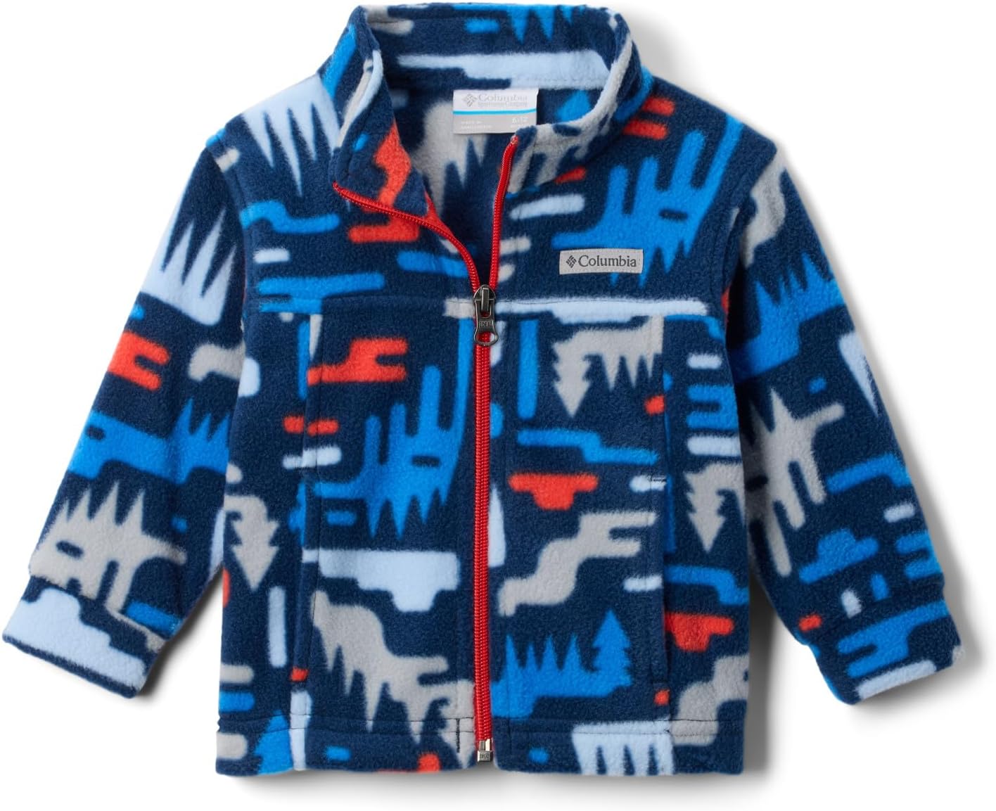 Columbia Youth Boys Zing III Fleece, Collegiate Navy Highland — фото 4