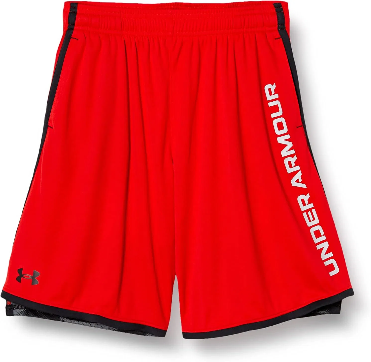 Детские шорты Under Armour Stunt 3.0 с принтом, Red (600)/Mod Gray — фото 4