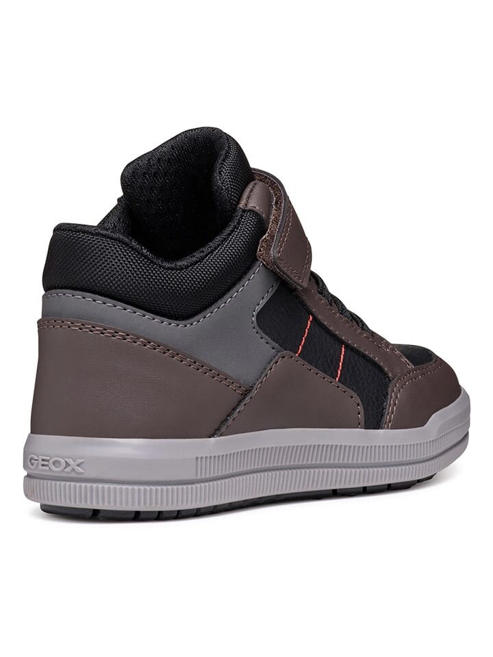Высокие кроссовки Geox Sneakers Arzach, цвет Schwarz/Braun — фото 4
