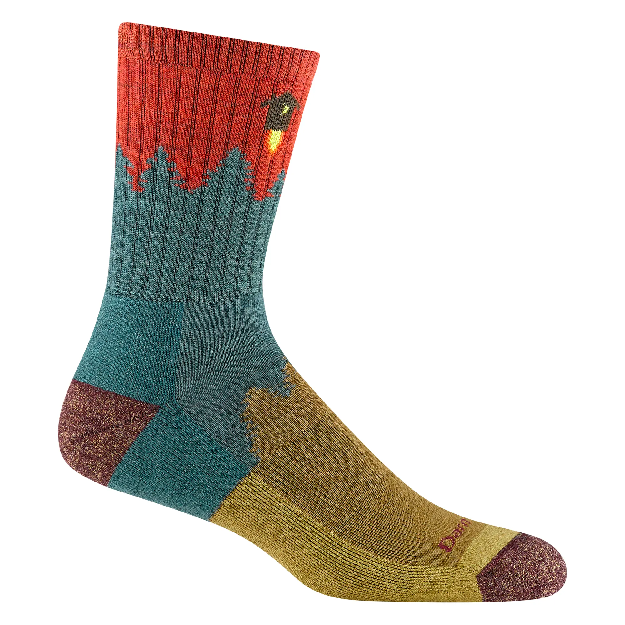 

Мужские походные носки № 2 Micro Crew средней плотности Darn Tough Vermont, Teal