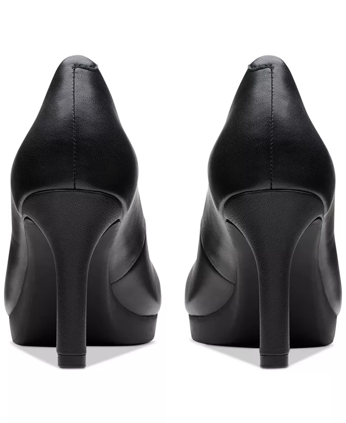 Женские туфли Ambyr 2 Braley на высоком каблуке с платформой Clarks, черный — фото 3