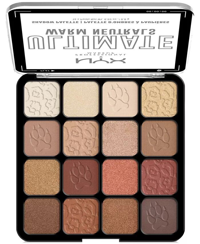 

Палитра теней Ultimate — теплые нейтральные оттенки Nyx Professional Makeup, цвет Warm Neutrals