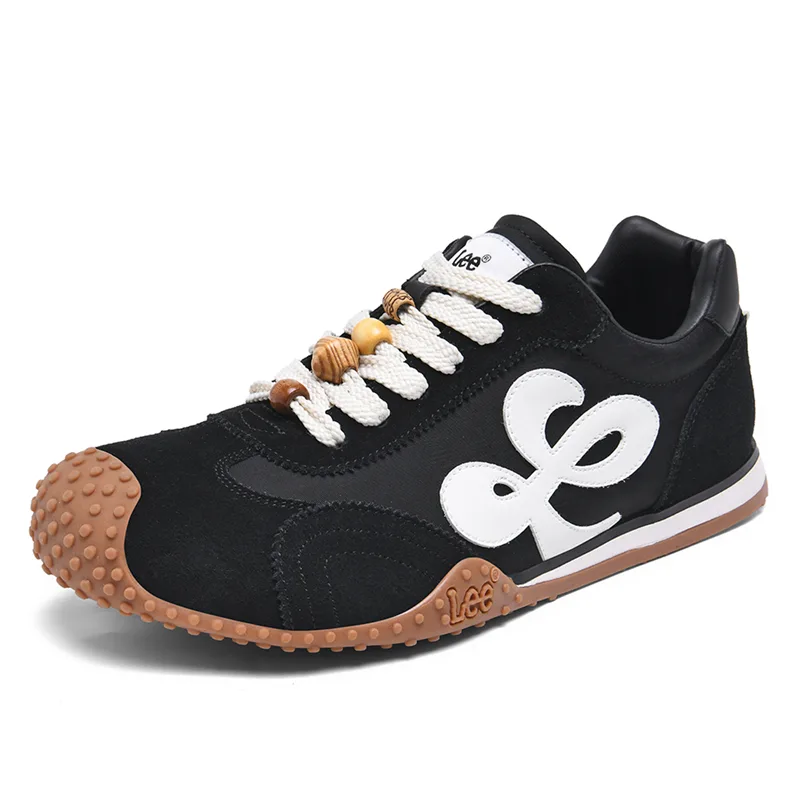 Lee Мужские повседневные туфли low top черные/желтые — фото 4