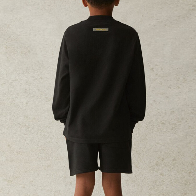 Детская футболка Fear Of God Essentials, черный — фото 4