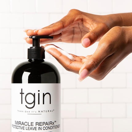 Tgin Miracle Repairx Защитный несмываемый кондиционер для натуральных волос Thank God It's Natural — фото 3