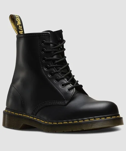 Ботинки 8-ми отверстий Dr. Martens 1460 из гладкой кожи, черные — фото 3