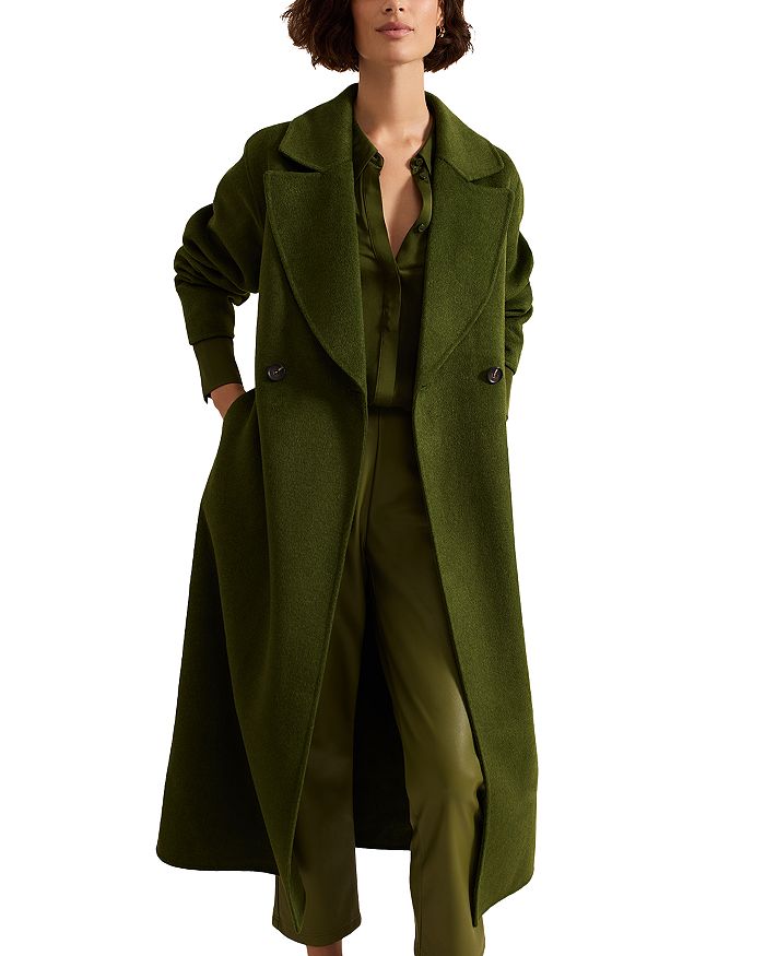 

Длинное пальто Darcy с поясом Phase Eight, зеленый