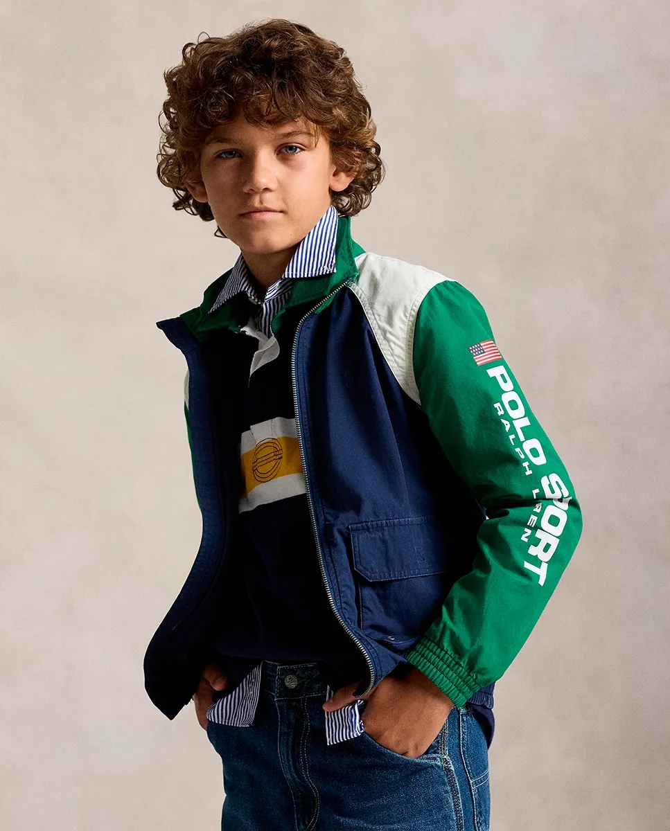 

Детский дождевик из хлопка Polo Sport Polo Ralph Lauren, мультиколор