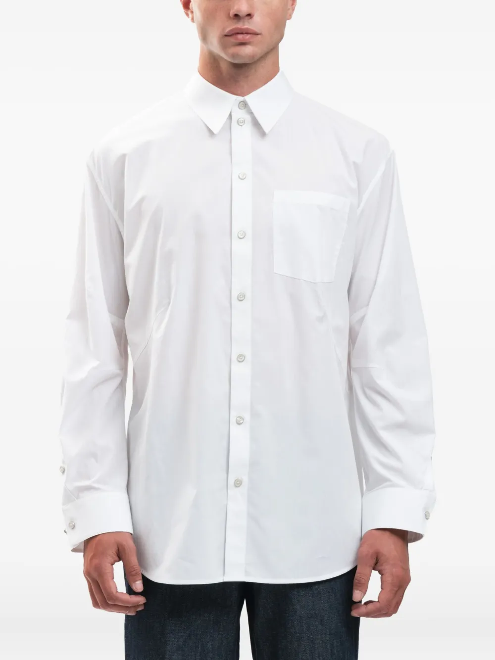 

Рубашка оверсайз Apex Helmut Lang, белый
