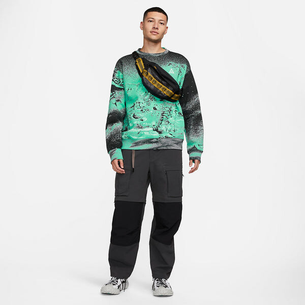Свитер acg therma-fit all-over print fleece crew 'light menta' Nike, мультиколор — фото 2