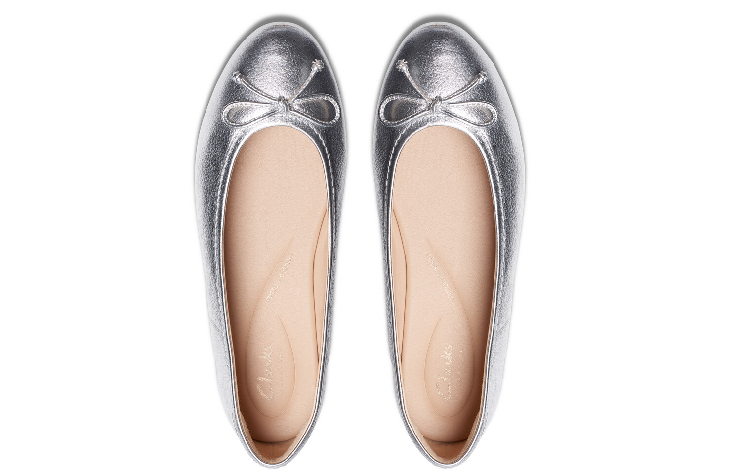 Женская повседневная обувь, женская, серебристая Clarks — фото 3