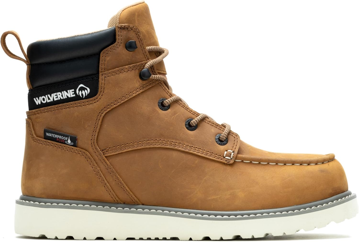 

Мужские ботинки Wolverine Trade Wedge 6 с мыском Мок Тоу и стальным носком, 9 X-Wide Wheat