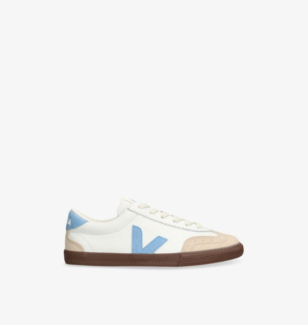 Кроссовки Volley с низким верхом из кожи Veja, синий