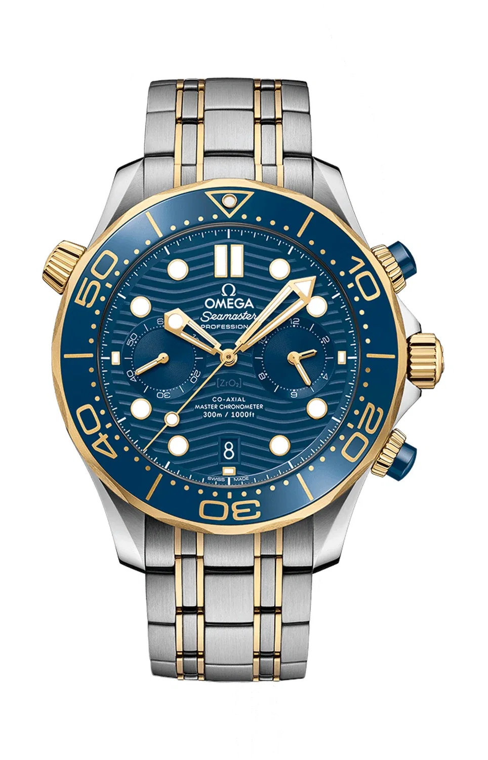 СИМАСТЕР ДАЙВЕР 300М OMEGA КО-АКСИАЛЬНЫЙ МАСТЕР ХРОНОМЕТР ХРОНОГРАФ 44 ММ - 210.20.44.51.03.001, черный