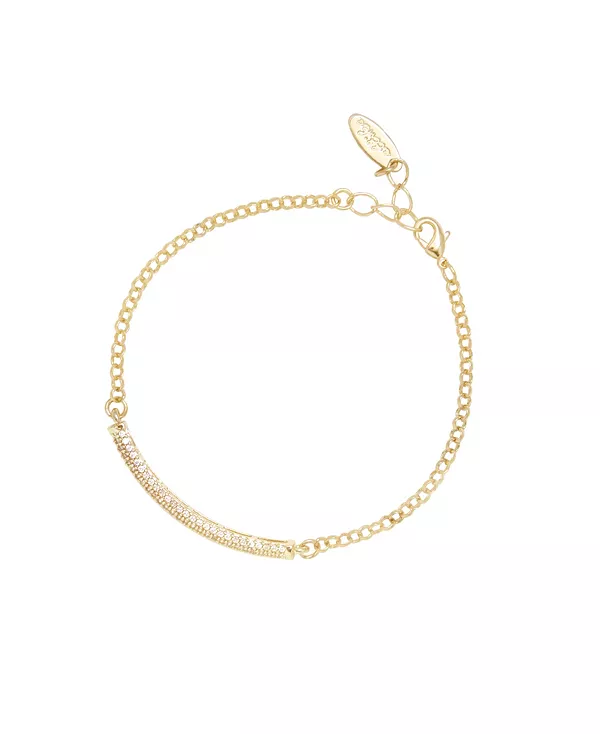 

Женский браслет с тонкими выражениями Ettika, gold