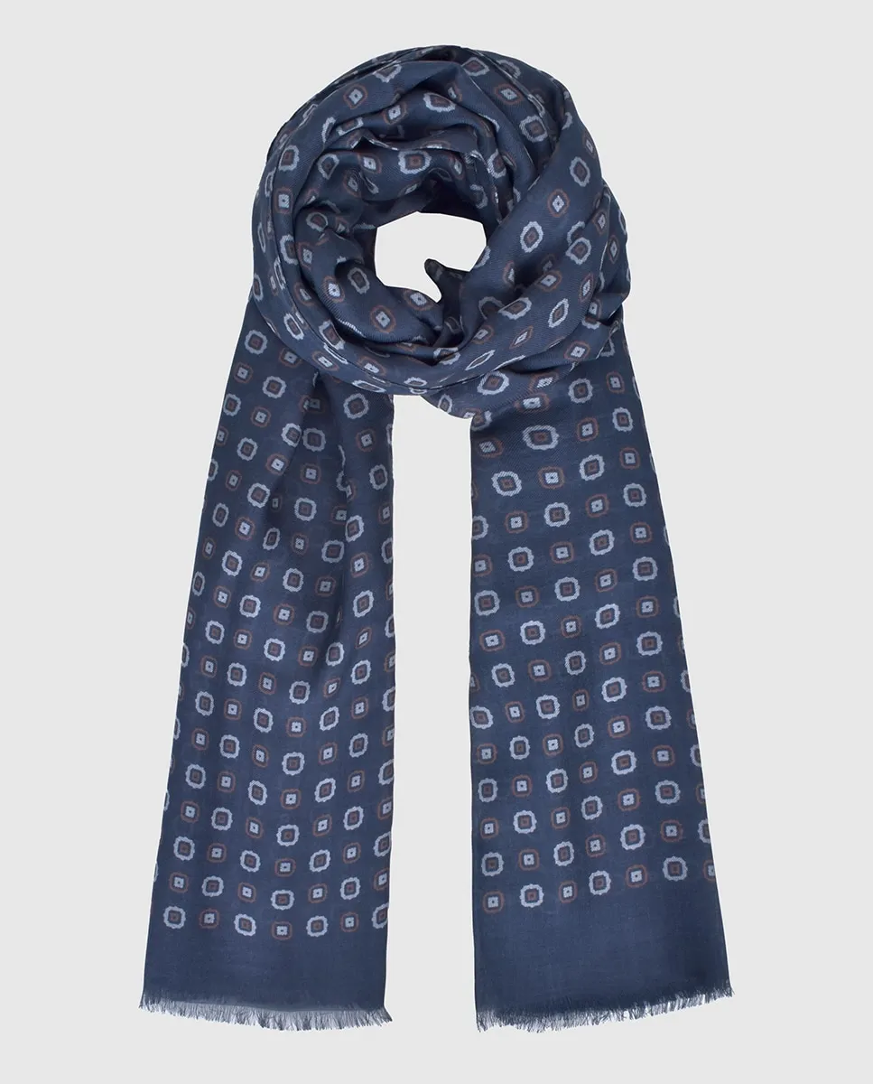 

Мужской шарф из модала Miguel Bellido, синий