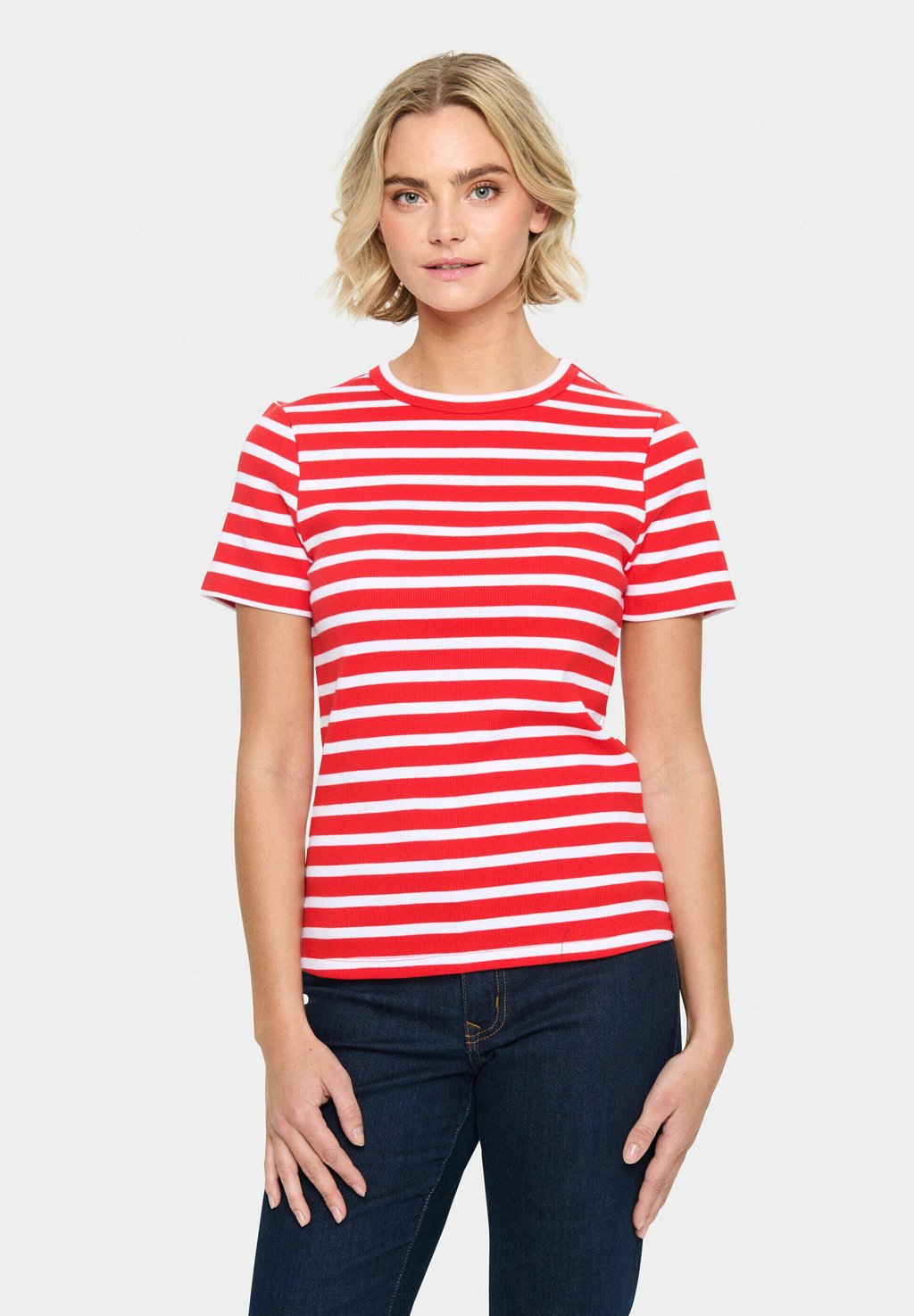

Футболка с принтом ASTER SS STRIPE Saint Tropez, красный