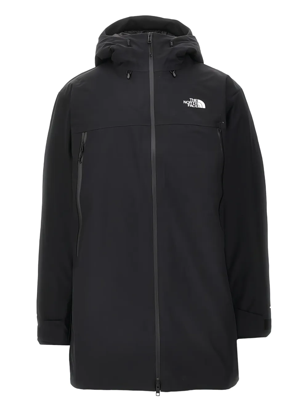 

Парка с капюшоном и логотипом The North Face, черный