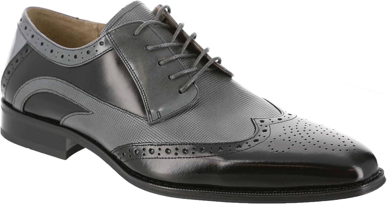 

Мужские туфли Stacy Adams Ivingale Wingtip на шнуровке, черный/серый
