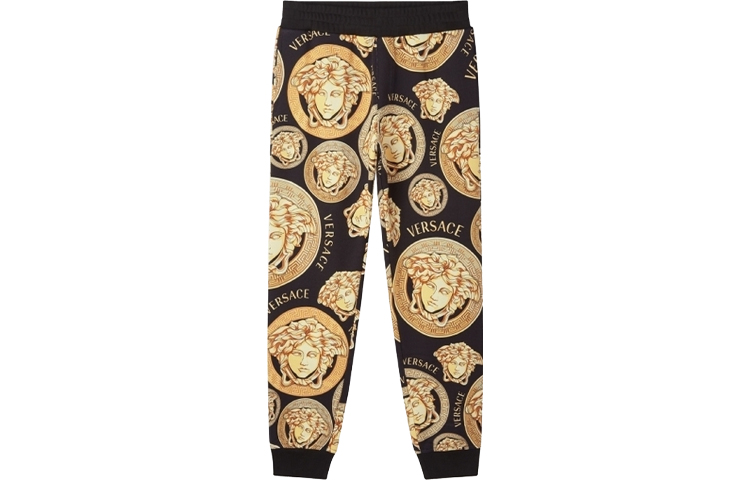 

Вязаные спортивные брюки мужские желтые VERSACE