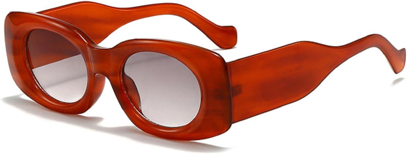 

Модные солнцезащитные очки для женщин и мужчин, овальной формы, в стиле ретро, ​​повседневные, стильные, для путешествий, солнцезащитные очки для женщин с защитой от УФ-излучения UV400 mincl, Red Grey