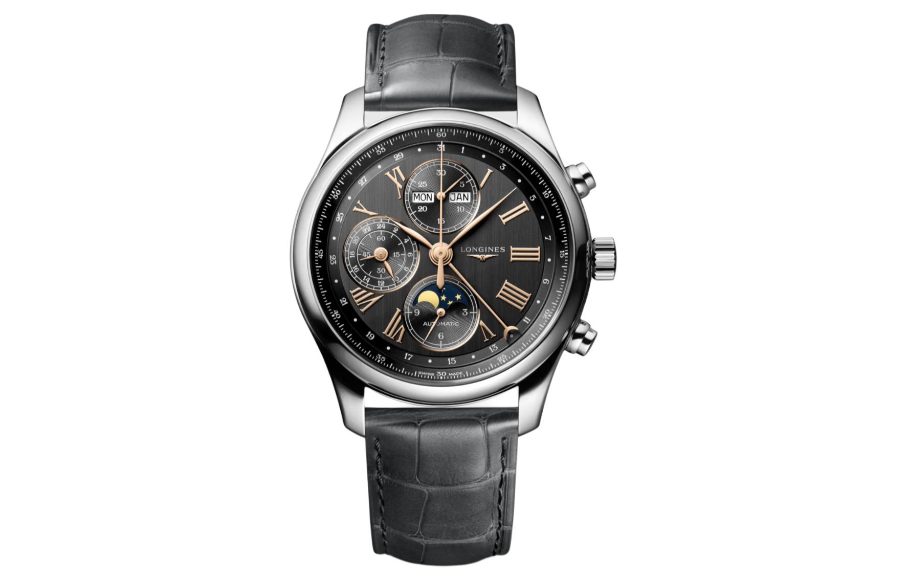

LONGINES Часы Men's Watchmaking Tradition Collection Watch, Black Dial