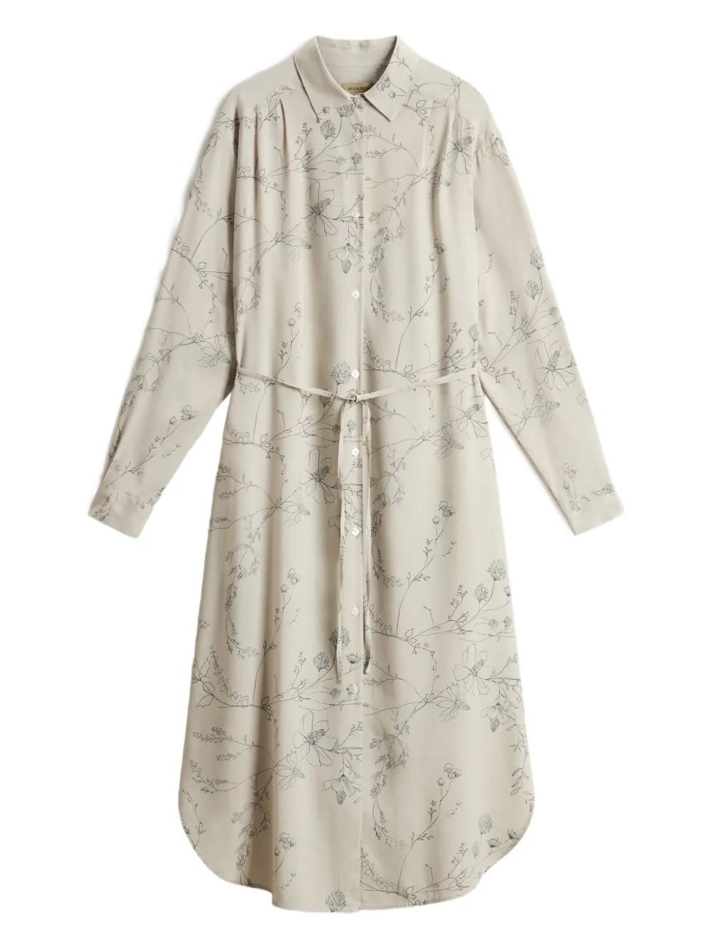 

Платье-рубашка с цветочным принтом Woolrich, нейтральный
