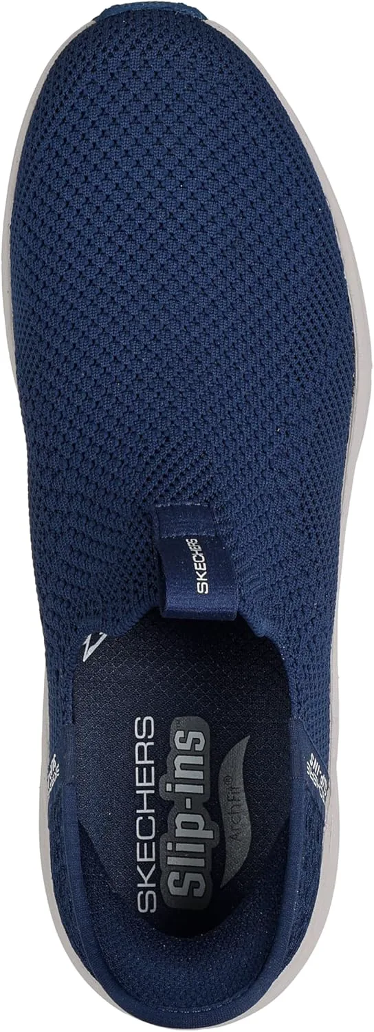 Мужские кроссовки Skechers Edgeride Raygo с легким надеванием без рук, синий — фото 2