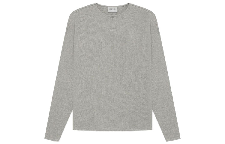 Термальная футболка с длинным рукавом Henley Fear Of God Essentials, цвет Dark Oat — фото 2