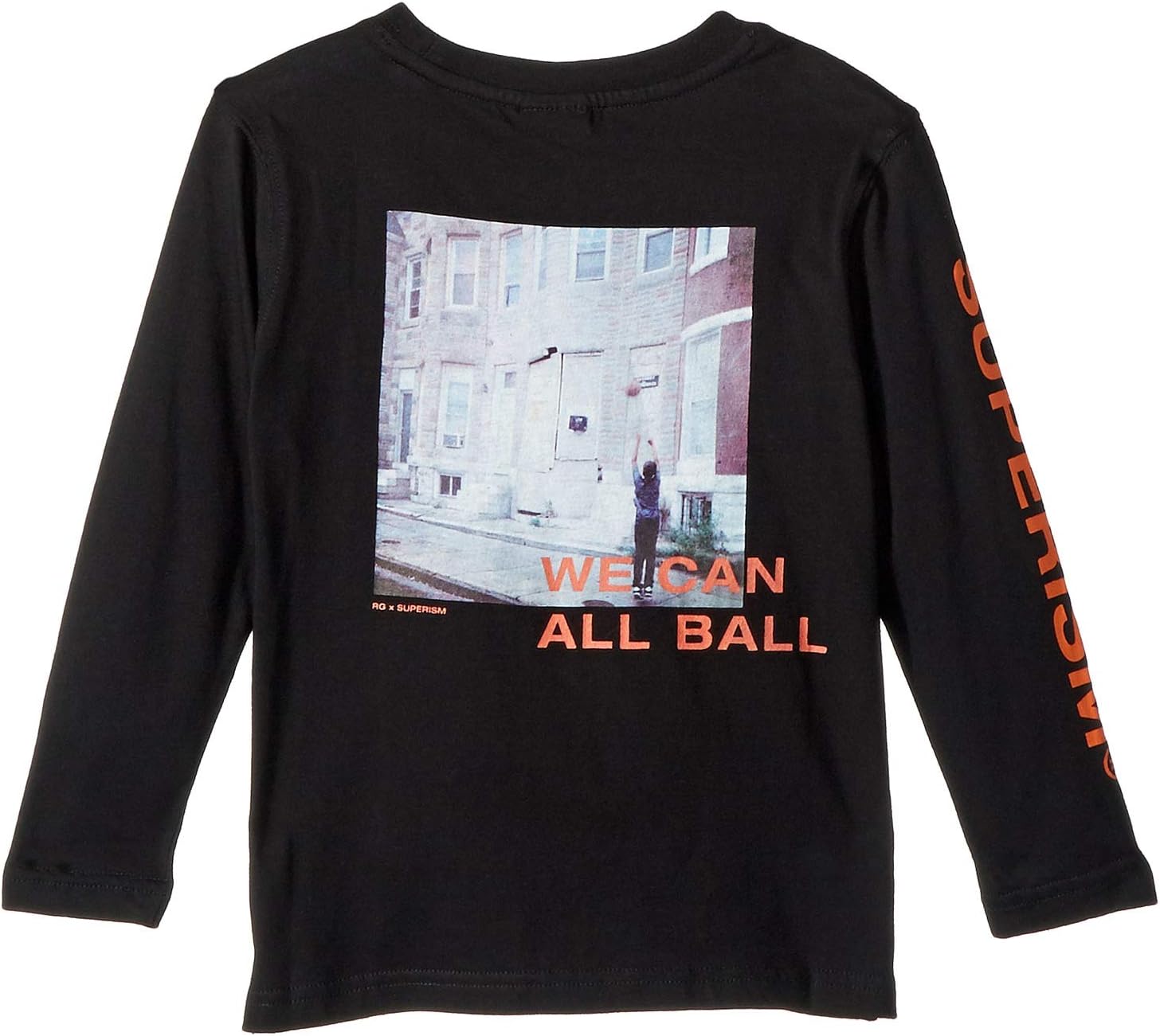 

Футболка SUPERISM All Ball Long Sleeve Graphic Tee, черный