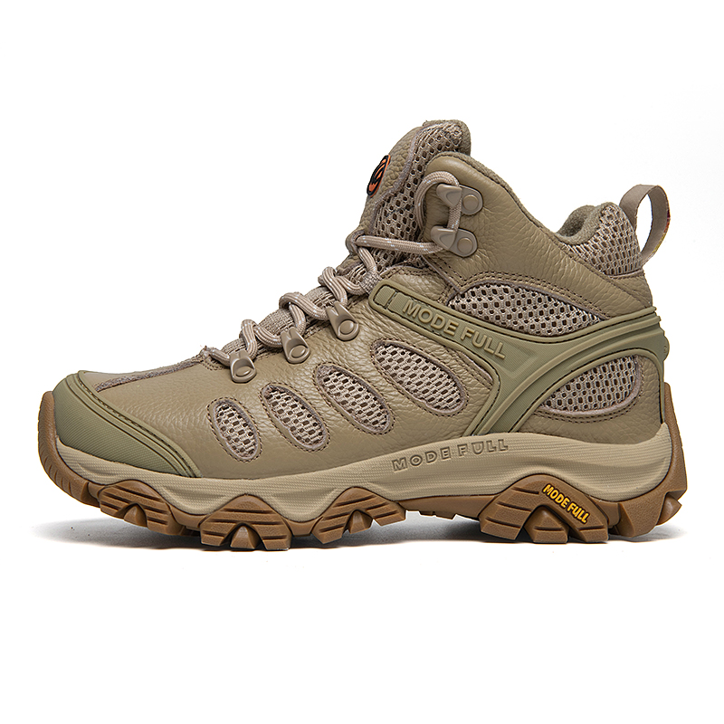 

Мужские походные ботинки с мягкой противоскользящей подошвой, водонепроницаемые и дышащие MODE FULL, Sand