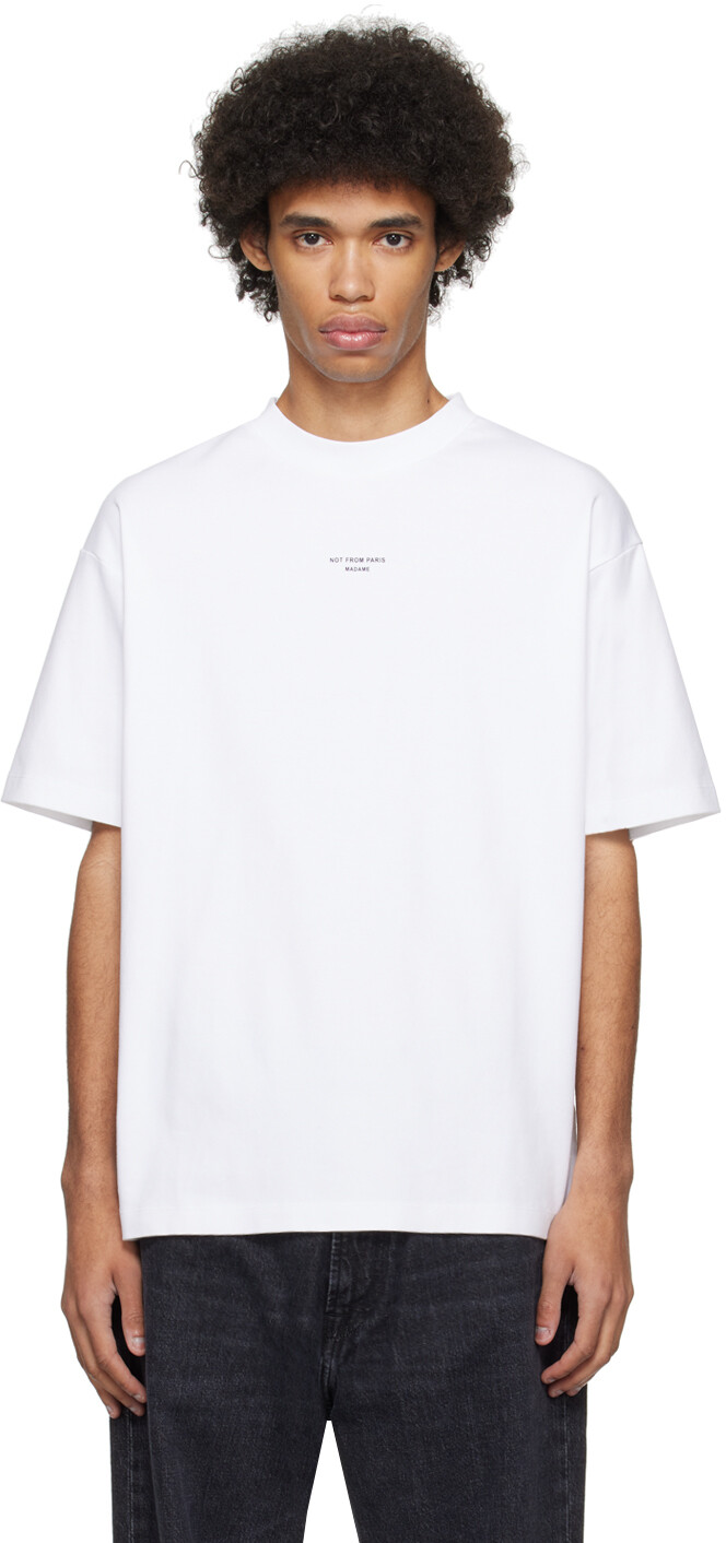

Белая футболка с надписью Le T-Shirt Drole De Monsieur