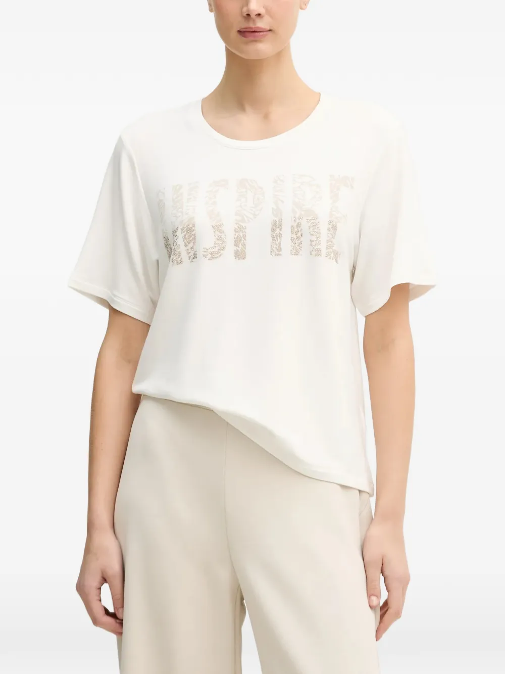 

Футболка с украшенным принтом Joseph Ribkoff, белый