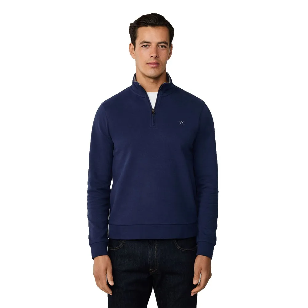 

Свитер Hackett New Double half zip, синий