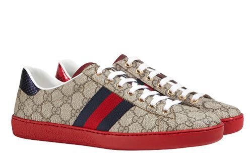 Кроссовки ace gg supreme Gucci, коричневый — фото 2